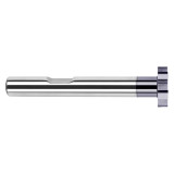 Harvey Tool 713295 | 1-3/8" Diameter x 1/2" Shank x 0.125" Width x 3-1/8" OAL 14 Flute Uncoated Keyseat Cutter