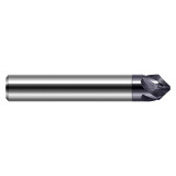 Harvey Tool 714016 | 0.060" Diameter x 1/4" Shank x 0.165" LOC x 2-1/2" OAL 5 Flute Uncoated Chamfer Cutter