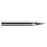Harvey Tool 772203 | 3/16" Shank x 0.047" Radius x 0.215" LOC x 2" OAL 30 Degree Included Angle 2 Flute Uncoated Runner Cutter