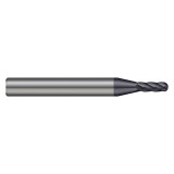 Harvey Tool 715047 | 0.047" Diameter x 1/8" Shank x 0.141" LOC x 1-1/2" OAL 5 Flute Uncoated Ball End Mill