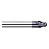 Harvey Tool 75112 | 1/2" Shank x 0.187" Radius x 0.398" LOC x 3" OAL 30 Degree Included Angle 2 Flute Uncoated Runner Cutter