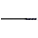 Harvey Tool 814578-C6 | 0.078" Diameter x 1/8" Shank x 0.118" LOC x 1-1/2" OAL 4 Flute C6 Coated Ball End Mill