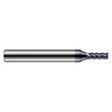 Harvey Tool 852205-C6 | 0.118" Diameter x 1/4" Shank x 0.010" Corner Radius x 0.354" LOC x 2-1/2" OAL 5 Flute C6 Coated Corner Radius End Mill