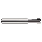 Harvey Tool 858908 | 0.125" Diameter x 1/8" Shank x 0.010" Corner Radius x 0.250" LOC x 1-1/2" OAL 1 Flute PCD Coated Corner Radius End Mill