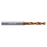 Valor V637059-X | 0.111" Diameter x 3.00mm Shank x 0.662" Flute Length x 63.00mm OAL 2 Flute Val-Max X Coated High Performance Drill
