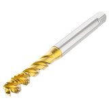 Seco Tools 10139172 | T32-L40N01C03-10X1.5-63L M10 Thread Size x 0.394" Diameter x 0.394" Shank x 4.008" OAL 40 Degree Helix Angle 3 Flute TiAIN+TiN Coated HSS-E Spiral Flute Tap