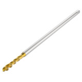 Seco Tools 10139180 | T32-R40N01C04-4X0.7-63R M4 Thread Size x 0.158" Diameter x 0.177" Shank x 4.984" OAL 40 Degree Helix Angle 3 Flute TiAIN+TiN Coated HSS-E Spiral Flute Tap