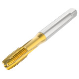 Seco Tools 10139451 | T32-PN02B03-10X1.25-63R MF10X1.25 Thread Size x 0.394" Diameter x 0.394" Shank x 4.008" OAL 3 Flute TiAIN+TiN Coated HSS-E Straight Flute Tap