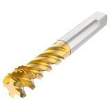 Seco Tools 10139641 | T32-R40N21C09-5/8-14-11R G5/8-14 Thread Size x 0.902" Diameter x 0.709" Shank x 4.921" OAL 4 Flute TiAIN+TiN Coated HSS-E British Standard Pipe Tap