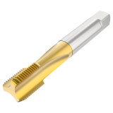 Seco Tools 10139746 | T32-SN21C09-1/2-14-11R G1/2-14 Thread Size x 0.825" Diameter x 0.630" Shank x 4.921" OAL 4 Flute TiAIN+TiN Coated HSS-E British Standard Pipe Tap