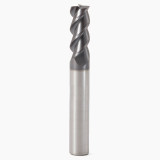 Seco Tools 00025663 | 6.00mm Diameter x 6.00mm Shank x 0.10mm Radius x 65.00mm OAL 3 Flute 50 Degree Helix Angle MEGA Coated Carbide Corner Radius End Mill