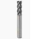Seco Tools 02828267 | 8.00mm Diameter x 8.00mm Shank x 0.50mm Radius x 60.00mm OAL 4 Flute 40 Degree Helix Angle SIRON-A Coated Carbide Corner Radius End Mill