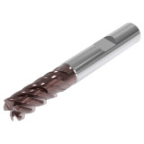 Seco Tools 03187102 | 6.00mm Diameter x 6.00mm Shank x 0.50mm Radius x 57.00mm OAL 5 Flute 48 Degree Helix Angle HXT Coated Carbide Corner Radius End Mill