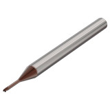 Seco Tools 10107351 | 2.00mm Diameter x 4.00mm Shank x 0.10mm Radius x 50.00mm OAL 3 Flute 45 Degree Helix Angle HXT Coated Carbide Corner Radius End Mill