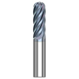 Seco Tools 10115775 | SB638.750D4B.0Z6 0.750" Diameter x 0.750" Shank x 0.375" Radius x 5.000" OAL 6 Flute HTA Coated Carbide Ball End Mill