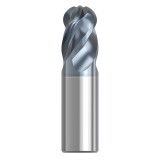 Seco Tools 10115898 | STB440.2.375D1B.0Z4 0.375" Diameter x 0.375" Shank x 0.188" Radius x 2.000" OAL 4 Flute HTA Coated Carbide Ball End Mill