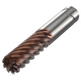 Seco Tools 10228399 | 20.00mm Diameter x 20.00mm Shank x 1.00mm Radius x 105.00mm OAL 9 Flute 38 Degree Helix Angle HXT Coated Carbide Corner Radius End Mill