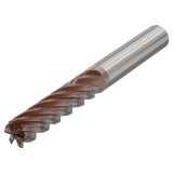 Seco Tools 10228442 | 16.00mm Diameter x 16.00mm Shank x 1.00mm Radius x 130.00mm OAL 6 Flute 38 Degree Helix Angle HXT Coated Carbide Corner Radius End Mill