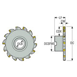 Seco Tools 02469593 | R335.18-160.17.40-5N 160.00mm Diameter x 50.00mm Functional Length x 90 Degree Cutting Edge Angle Indexable Slotting Cutter