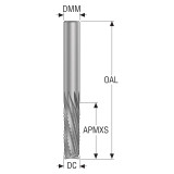 Seco Tools 02720212 | 860080Z6.0 8.00mm Diameter x 8.00mm Shank x 80.00mm OAL x 15 Degree Helix Angle 6 Cutting Edge DURA Coated Carbide Square End Mill