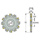Seco Tools 02834805 | 335.18-04.00-0506N 101.60mm Diameter x 11.94mm Functional Length x 90 Degree Cutting Edge Angle Indexable Slotting Cutter