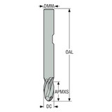 Seco Tools 02928272 | JS532120D1B.3Z2 12.00mm Diameter x 12.00mm Shank x 6.00mm Corner Radius x 83.00mm OAL x 30 Degree Helix Angle 2 Flute NXT Coated Carbide Ball End Mill