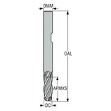 Seco Tools 02928395 | JS534060D2B.3Z4 6.00mm Diameter x 6.00mm Shank x 3.00mm Corner Radius x 75.00mm OAL x 30 Degree Helix Angle 4 Flute NXT Coated Carbide Ball End Mill