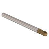 Seco Tools 02970117 | JH112080D1B.0Z2 8.00mm Diameter x 8.00mm Shank x 4.00mm Corner Radius x 65.00mm OAL x 28 Degree Helix Angle 2 Flute HXT Coated Carbide Ball End Mill