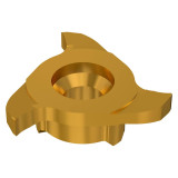 Seco Tools 03041923 | R335.14-217300.12Z3-M03 21.70mm Diameter x 0.20mm Corner Radius x 90 Degree Cutting Edge Angle PVD Coated Carbide T-Slot Milling Tip Insert