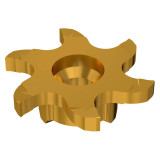 Seco Tools 03041925 | R335.14-217150.12Z6-M03 21.70mm Diameter x 0.10mm Corner Radius x 90 Degree Cutting Edge Angle PVD Coated Carbide T-Slot Milling Tip Insert