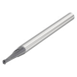 Seco Tools 10072074 | JHB970020G3B.0Z2 2.00mm Diameter x 6.00mm Shank x 0.99mm Corner Radius x 80.00mm OAL x 30 Degree Helix Angle 2 Flute SIRON Coated Carbide Ball End Mill