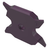 Seco Tools 02968222 | X4GK2503015-0300LN-FG 0.006" Corner Radius x 0.803" Thickness 4 Cutting Edge Carbide Grooving Insert