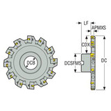 Seco Tools 00018756 | R335.18-100.1215.27-8L 100.00mm Diameter x 38.00mm Functional Length x 90 Degree Cutting Edge Angle Indexable Slotting Cutter