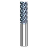 Seco Tools 10008109 | S738.500D3S.0Z7 HTA 0.500" Diameter x 0.500" Shank x 3.000" OAL x 38 Degree Helix Angle 7 Flute HTA Coated Carbide Square End Mill