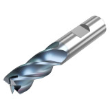 Seco Tools 10008535 | STS430.2.500D3S.3Z4 HTA 0.500" Diameter x 0.500" Shank x 3.000" OAL x 30 Degree Helix Angle 4 Flute HTA Coated Carbide Square End Mill