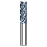 Seco Tools 10008608 | STS540.250D3S.0Z5 HTA 0.250" Diameter x 0.250" Shank x 2.500" OAL x 40 Degree Helix Angle 5 Flute HTA Coated Carbide Square End Mill