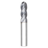 Seco Tools 03083954 | STB430M.2200D3B.0Z4 ALTIN 20.00mm Diameter x 20.00mm Shank x 10.00mm Corner Radius x 124.97mm OAL x 30 Degree Helix Angle 4 Flute AlTiN Coated Carbide Ball End Mill (N09633)