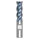 Seco Tools 10008545 | STR430.2.500D2R030.3Z4 HTA 0.500" Diameter x 0.500" Shank x 3.000" OAL x 30 Degree Helix Angle 4 Flute HTA Coated Carbide Corner Radius End Mill