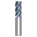 Seco Tools 10008596 | STR540.250D3R030.0Z5 HTA 0.250" Diameter x 0.250" Shank x 2.500" OAL x 40 Degree Helix Angle 5 Flute HTA Coated Carbide Corner Radius End Mill