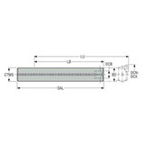 Seco Tools 00086937 | M4012514 25.00mm Diameter x 150.00mm OAL Boring Head Shank