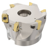 Seco Tools 02677576 | R220.69-0063-12-6AN 63.00mm Diameter x 11.00mm Depth of Cut x 40.00mm Functional Length -5.3 Degree Rake Radial Angle Indexable Square-Shoulder Face Mill