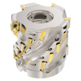 Seco Tools 02717833 | R220.69-00100-077-18.5SAN 100.00mm Diameter x 77.00mm Maximum Cutting Depth x 100.00mm Functional Length x 90 Degree Cutting Edge Angle 5 Flute Indexable Square-Shoulder Face Mill
