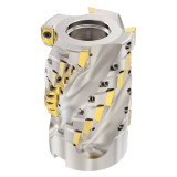 Seco Tools 02722266 | R220.69-02.50-12L4SAN 63.50mm Diameter x 75.00mm Maximum Cutting Depth x 102.10mm Functional Length x 90 Degree Cutting Edge Angle 4 Flute Indexable Square-Shoulder Face Mill