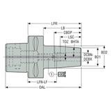 Seco Tools 02753190 | C8-391.5603-25090 44.00mm Body Diameter x 57.00mm Body length Shrink-Fit Tool Holder