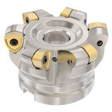 Seco Tools 02826556 | R220.21-0080-R230.6A 65.60mm Diameter x 1.80mm Depth of Cut x 50.00mm Functional Length -13 Degree Rake Radial Angle Indexable High-Feed End Mill