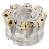 Seco Tools 02826558 | R220.21-0084-R230.8A 69.60mm Diameter x 1.80mm Depth of Cut x 50.00mm Functional Length -13 Degree Rake Radial Angle Indexable High-Feed End Mill