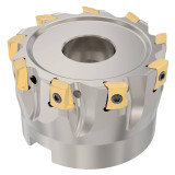Seco Tools 02827550 | R220.94-0063-08-9A 63.00mm Diameter x 8.00mm Depth of Cut x 40.00mm Functional Length -22.5 Degree Rake Radial Angle Indexable Square-Shoulder Face Mill