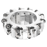 Seco Tools 02883055 | R220.48-808.00-09-12CS 200.00mm Diameter x 6.00mm Depth of Cut x 80.00mm Functional Length -8 Degree Rake Radial Angle Indexable Face Mill Cutter
