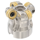Seco Tools 03092080 | R220.28-0040-06.4A 28.00mm Diameter x 6.00mm Depth of Cut x 40.00mm Functional Length -11.5 Degree Rake Radial Angle Double Sided Copy Mill Round Insert