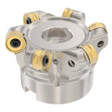 Seco Tools 03092084 | R220.28-0063-06.6A 51.00mm Diameter x 6.00mm Depth of Cut x 40.00mm Functional Length -10 Degree Rake Radial Angle Double Sided Copy Mill Round Insert